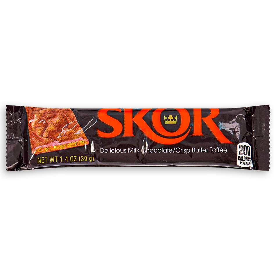 Skor Chocolate Bar Front, skor chocolate, skor, chewy chocolate bar, canadian chocolate, canadian candy, canadian chocolate bar