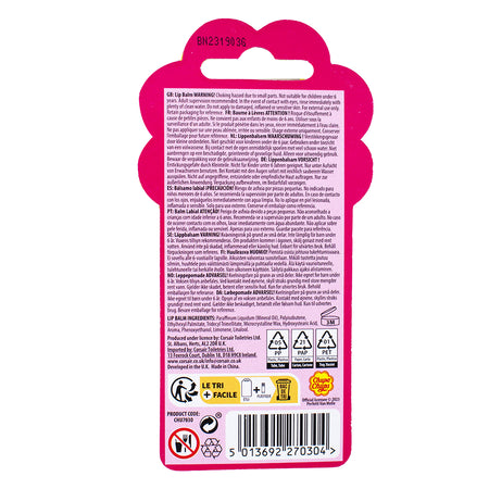 Chupa Chups Lip Balm Strawberry Swirl  Nutrition Facts Ingredients