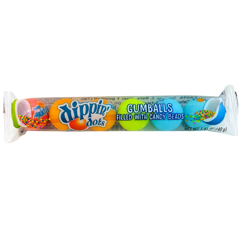 Dippin' Dots Filled Gumballs 6 Piece Tube - 1.41oz-Dippin' Dots-Dippin dots flavors-Gumball